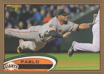 2012 Topps - Gold #185 Pablo Sandoval Front