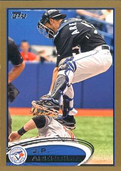 2012 Topps - Gold #207 J.P. Arencibia Front