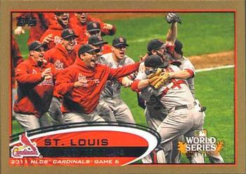 2012 Topps - Gold #233 St. Louis Cardinals Front
