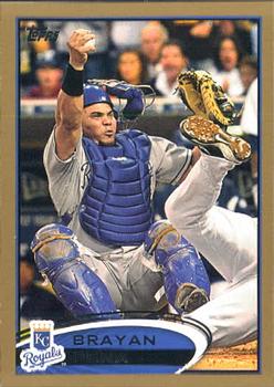 2012 Topps - Gold #296 Brayan Pena Front