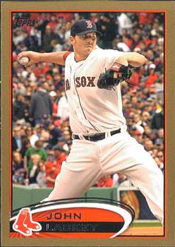 2012 Topps - Gold #328 John Lackey Front