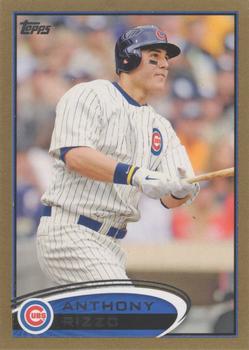 2012 Topps - Gold #334 Anthony Rizzo Front