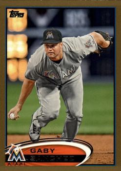 2012 Topps - Gold #513 Gaby Sanchez Front