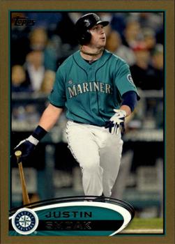 2012 Topps - Gold #627 Justin Smoak Front