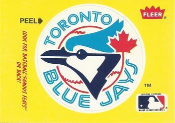 1986 Fleer - Team Stickers #NNO Toronto Blue Jays Logo Front