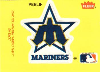 1986 Fleer - Team Stickers #NNO Seattle Mariners Logo Front