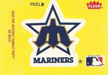 1986 Fleer - Team Stickers #NNO Seattle Mariners Logo Front