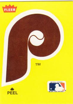 1986 Fleer - Team Stickers #NNO Philadelphia Phillies Logo Front