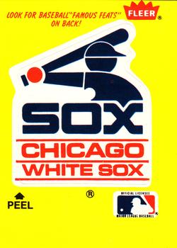 1986 Fleer - Team Stickers #NNO Chicago White Sox Logo Front