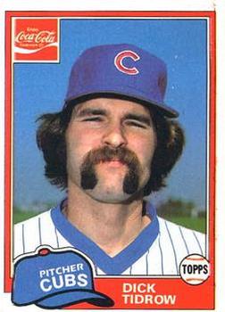 1981 Topps Coca-Cola Chicago Cubs #10 Dick Tidrow  Front
