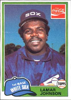 1981 Topps Coca-Cola Chicago White Sox #6 Lamar Johnson  Front