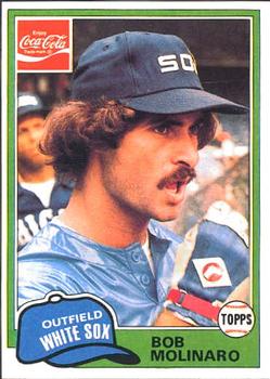 1981 Topps Coca-Cola Chicago White Sox #9 Bob Molinaro  Front