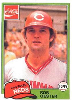 1981 Topps Coca-Cola Cincinnati Reds #9 Ron Oester Front
