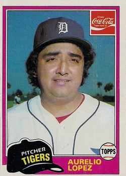 1981 Topps Coca-Cola Detroit Tigers #5 Aurelio Lopez  Front