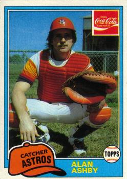 1981 Topps Coca-Cola Houston Astros #1 Alan Ashby  Front