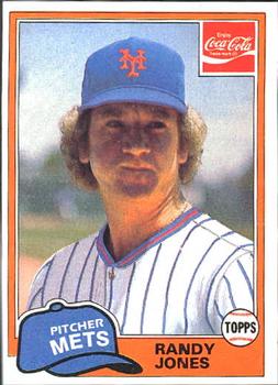 1981 Topps Coca-Cola New York Mets #4 Randy Jones  Front