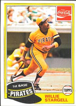 1981 Topps Coca-Cola Pittsburgh Pirates #10 Willie Stargell  Front