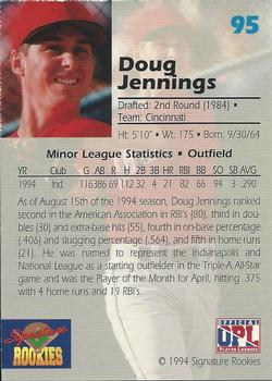 1994 Signature Rookies Draft Picks - Signatures #95 Doug Jennings Back