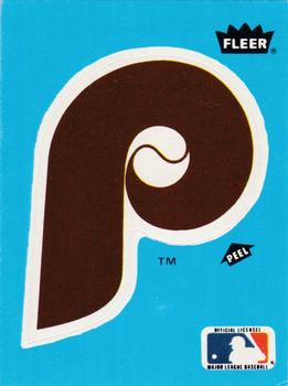 1985 Fleer - Team Stickers Small Print #NNO Philadelphia Phillies Logo Front