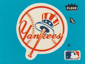 1985 Fleer - Team Stickers Small Print #NNO New York Yankees Logo Front