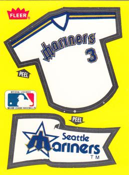 1985 Fleer - Team Stickers Small Print #NNO Seattle Mariners Jersey Front