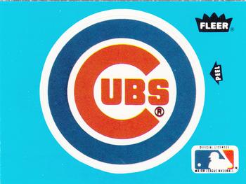 1985 Fleer - Team Stickers Small Print #NNO Chicago Cubs Logo Front