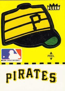 1982 Fleer - Team Stickers #NNO Pittsburgh Pirates Cap (Yellow) Front