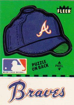 1982 Fleer - Team Stickers #NNO Atlanta Braves Cap Front