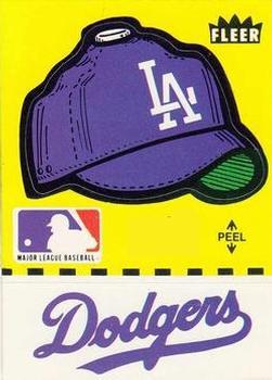 1982 Fleer - Team Stickers #NNO Los Angeles Dodgers Cap Front