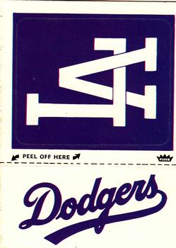 1982 Fleer - Team Stickers #NNO Los Angeles Dodgers Monogram Front