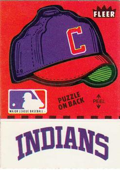 1982 Fleer - Team Stickers #NNO Cleveland Indians Cap Front
