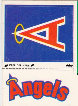 1982 Fleer - Team Stickers #NNO California Angels Monogram Front