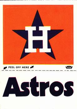 1982 Fleer - Team Stickers #NNO Houston Astros Monogram Front