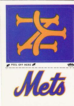 1982 Fleer - Team Stickers #NNO New York Mets Monogram Front