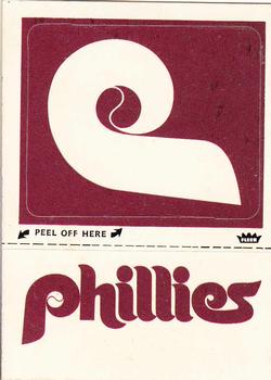 1982 Fleer - Team Stickers #NNO Philadelphia Phillies Monogram Front