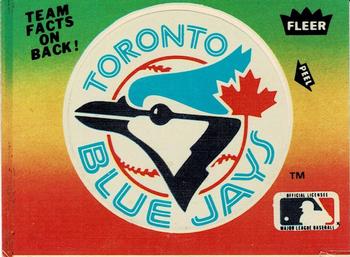 1983 Fleer - Team Stickers #NNO Toronto Blue Jays Logo Front