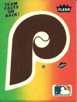 1983 Fleer - Team Stickers #NNO Philadelphia Phillies Logo Front