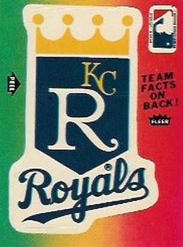 1983 Fleer - Team Stickers #NNO Kansas City Royals Logo Front