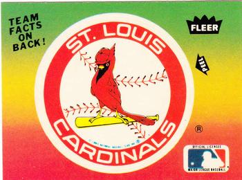 1983 Fleer - Team Stickers #NNO St. Louis Cardinals Logo Front
