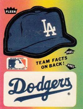 1983 Fleer - Team Stickers #NNO Los Angeles Dodgers Cap Front