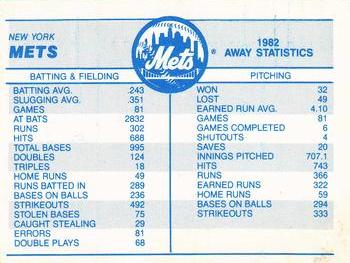 1983 Fleer - Team Stickers #NNO New York Mets Cap Back
