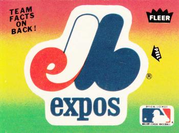 1983 Fleer - Team Stickers #NNO Montreal Expos Logo Front