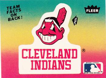 1983 Fleer - Team Stickers #NNO Cleveland Indians Logo Front