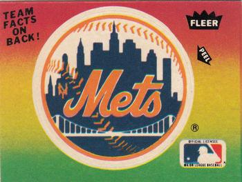 1983 Fleer - Team Stickers #NNO New York Mets Logo Front