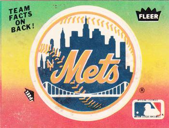 1983 Fleer - Team Stickers #NNO New York Mets Logo Front