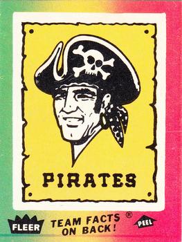 1983 Fleer - Team Stickers #NNO Pittsburgh Pirates Logo Front