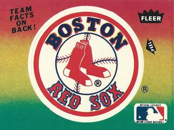 1983 Fleer - Team Stickers #NNO Boston Red Sox Logo Front