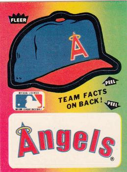 1983 Fleer - Team Stickers #NNO California Angels Cap Front