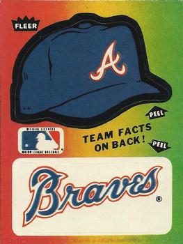 1983 Fleer - Team Stickers #NNO Atlanta Braves Cap Front