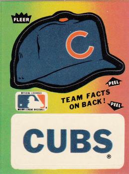 1983 Fleer - Team Stickers #NNO Chicago Cubs Cap Front